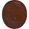 Ekena Millwork Madrid Ceiling Medallion, Hand-Painted Burnished Mahogany Crackle, 24 3/4"W x 12 1/2"H x 1 3/4"P CM24X12MABMC - alternate 4